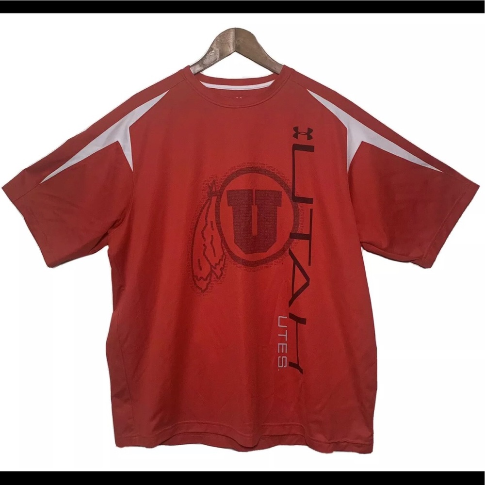 Under Armour Utah Utes Shirt Short Sleeve Size 2XL